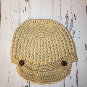 Knitted Visor Beanie Hat